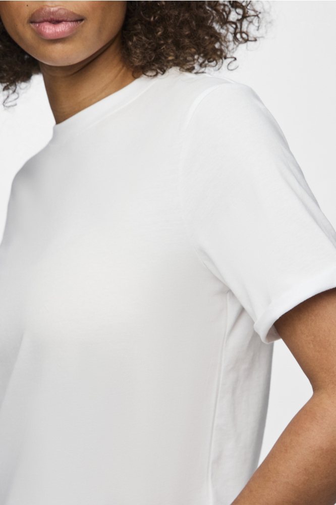 PCRIA SS FOLD UP SOLID TEE NOOS BC 17086970 Bright White
